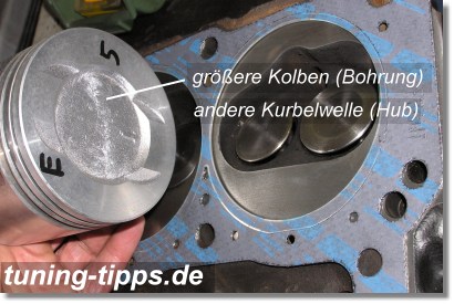 Hubraumtuning - Vergr&ouml;&szlig;ern der Bohrung und/oder anderer Hub
