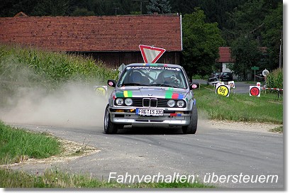 Fahrverhalten: übersteuern eines Hecktrieblers (BMW 320 is)