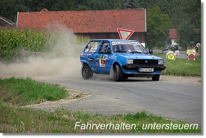 Fahrverhalten: üntersteuern eines Fronttrieblers (VW Polo)