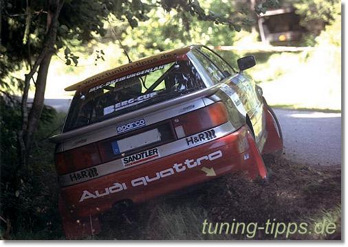 Quattro im Rallyeeinsatz