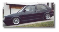 Golf 2 mit 3-teiligen BBS Felgen