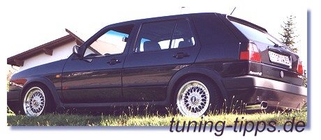 Golf 2 GTI mit BBS  Rennsportfelgen