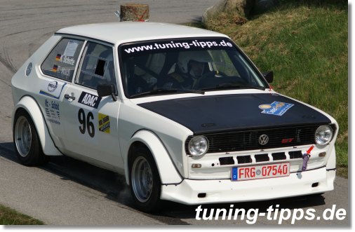 VW Polo 1 Gruppe H im Rallyeeinsatz