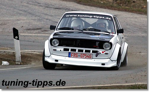 VW Polo 1 Gruppe H im Rallyeeinsatz