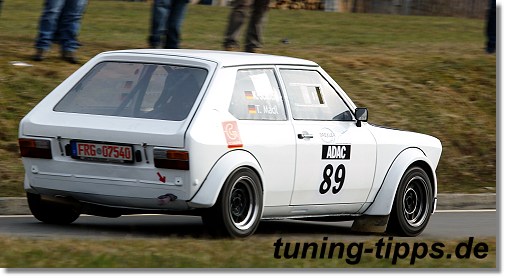 Rallyeteam Madl/Schotte im Gruppe H Polo mit 1300 ccm