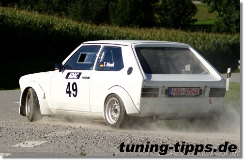 VW Polo 1 Gruppe H im Rallyeeinsatz