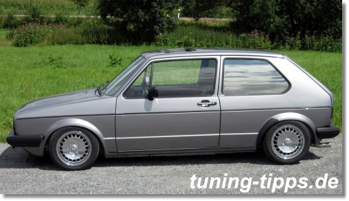 Golf 1 GTI mit Luftfederung